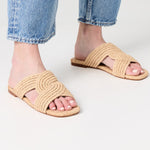 Prado Woven Flat Slide