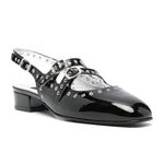 Queen Studded Mary Jane Flat