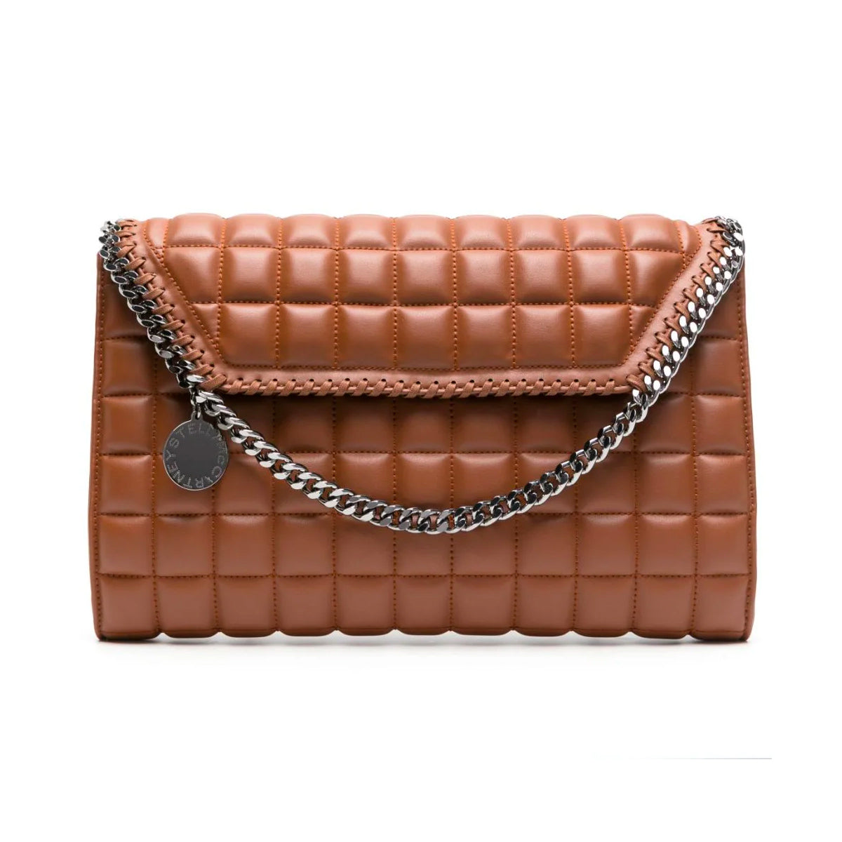 Falabella Square Quilted Clutch Bag
