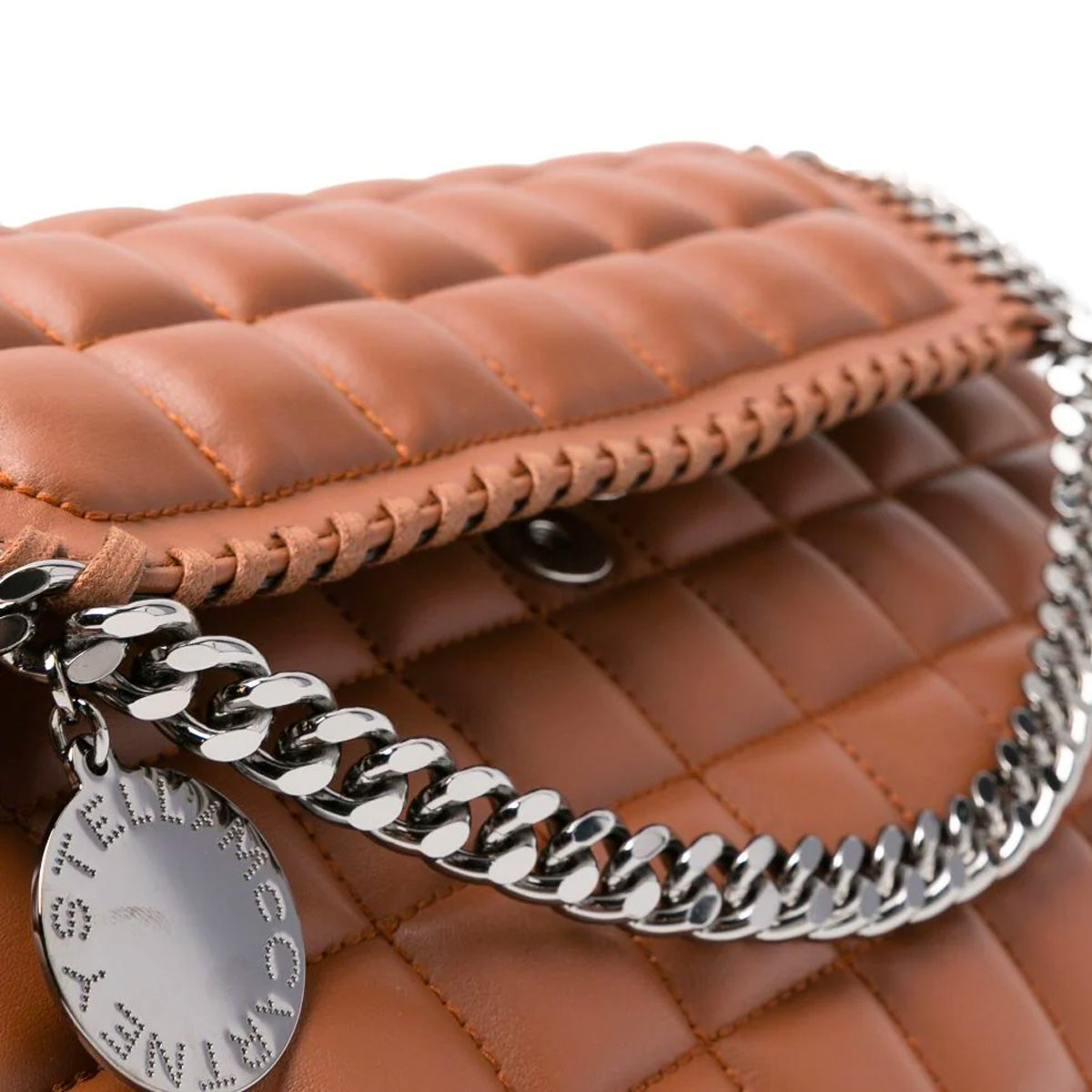 Falabella Square Quilted Clutch Bag