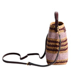 Crossbody Stripe in Raffia