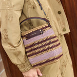 Crossbody Stripe in Raffia