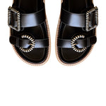 Robin Double Buckle Flat Slides
