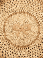 Round Raffia Bow Tote