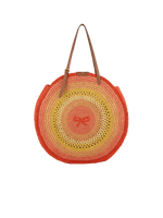 Round Raffia Bow Tote