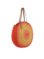 Round Raffia Bow Tote