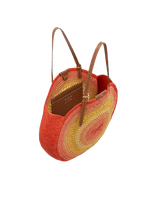 Round Raffia Bow Tote