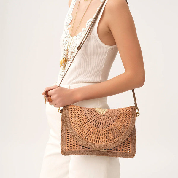 Summer Banana Raffia Bag