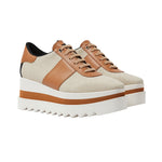 Sneak-Elyse Canvas Platform Trainers