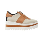 Sneak-Elyse Canvas Platform Trainers