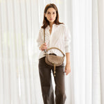 Mini Marcie Shoulder Bag in Suede Leather