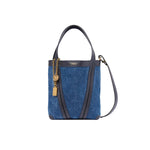 Small Spin Denim Tote Bag