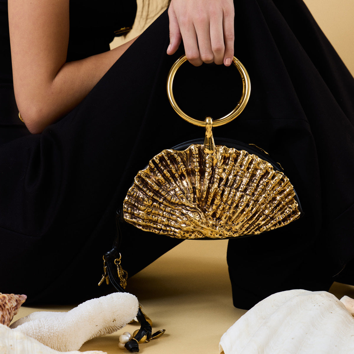 Sea Treasures Shell Zipped Clutch