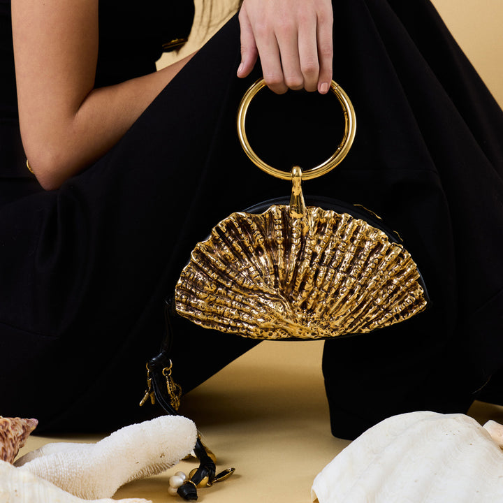 Sea Treasures Shell Zipped Clutch