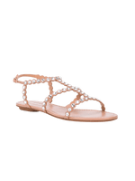 Tequila cyrstal embellished flat sandals