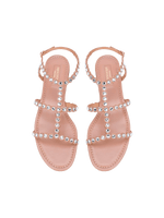 Tequila cyrstal embellished flat sandals