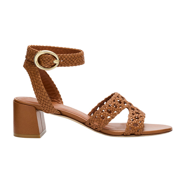 Thea 50 Woven Block Heel Sandal