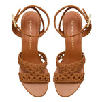 Thea 50 Woven Block Heel Sandal