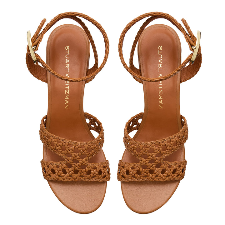 Thea 50 Woven Block Heel Sandal