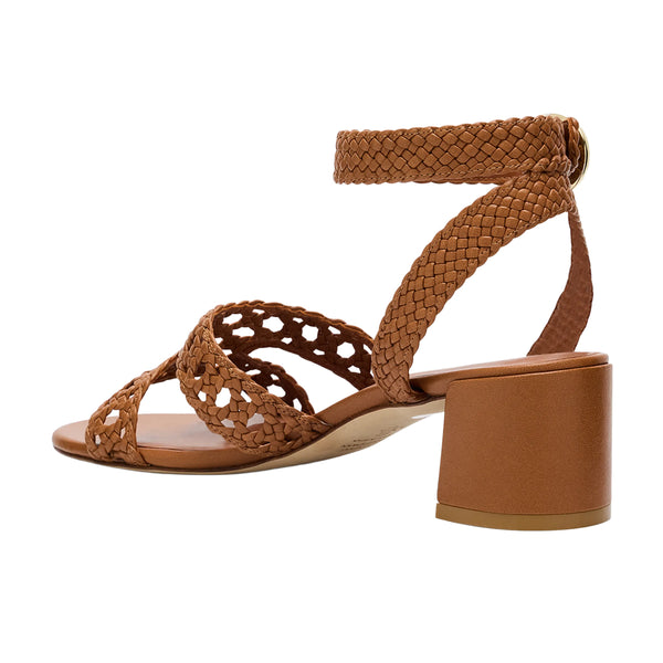 Thea 50 Woven Block Heel Sandal