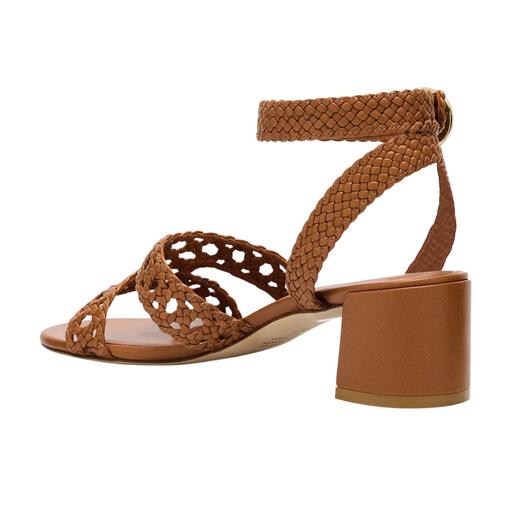 Thea 50 Woven Block Heel Sandal