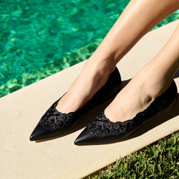 Ziva Lace Flat