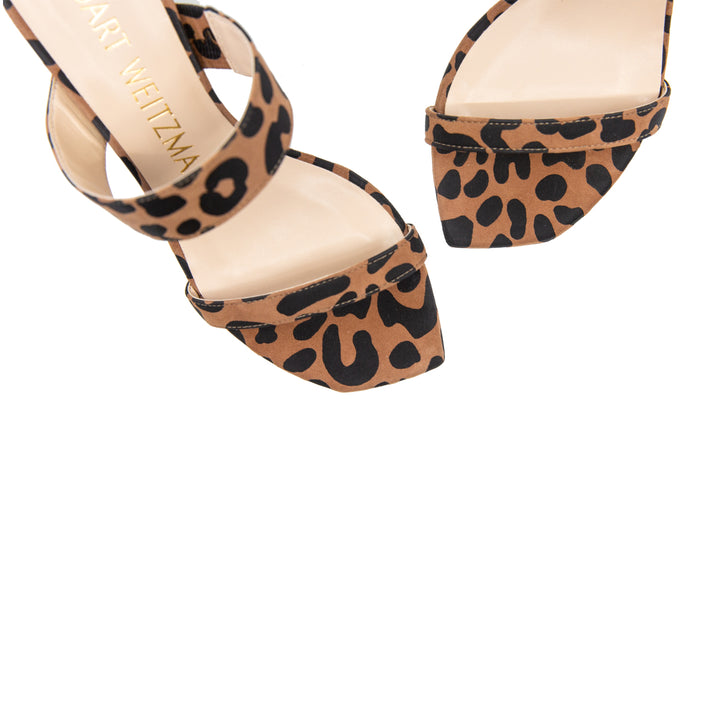 Olive 75 Leopard Block Heel Slip Ons