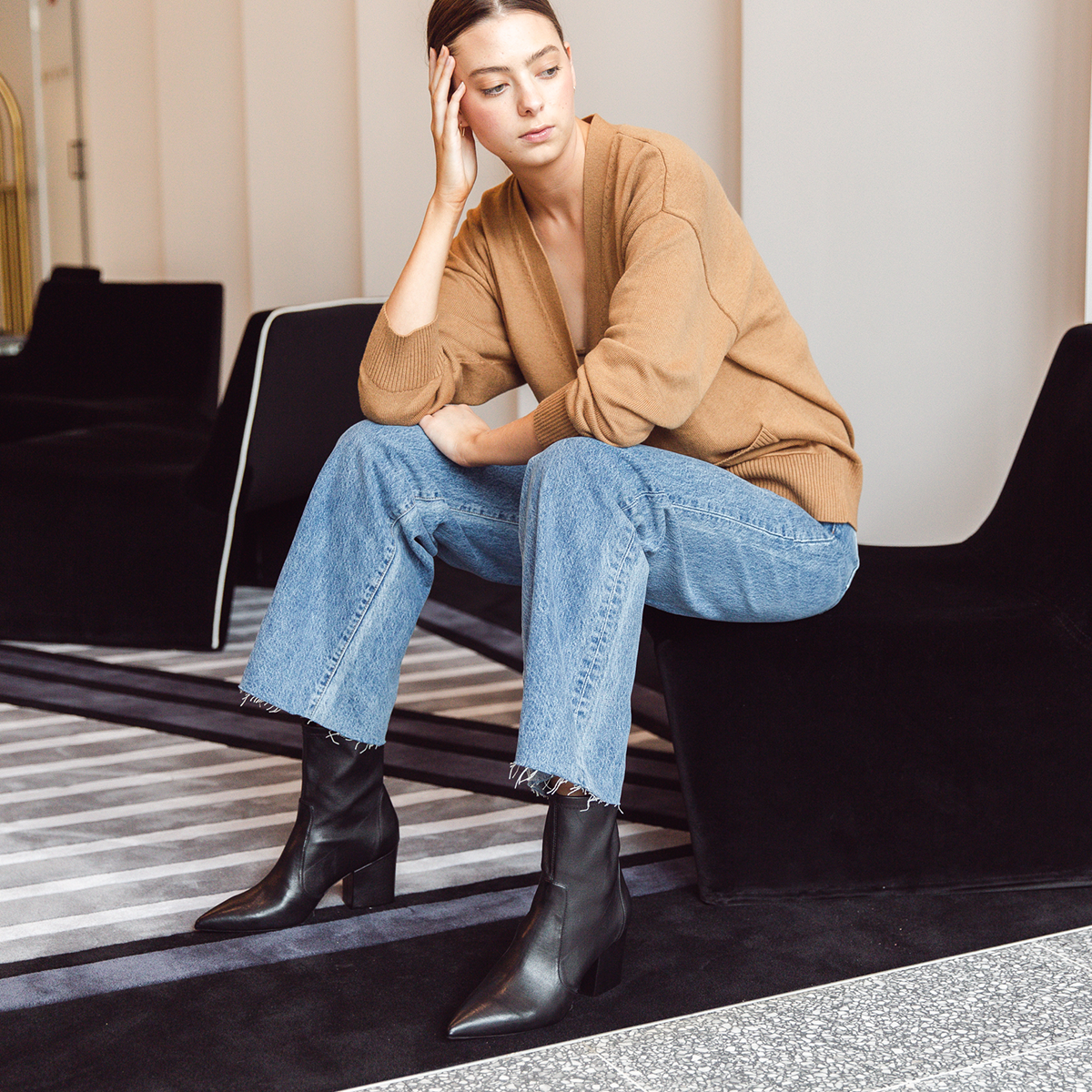 Vernell75 Pull On Leather Ankle Boots Maryon s