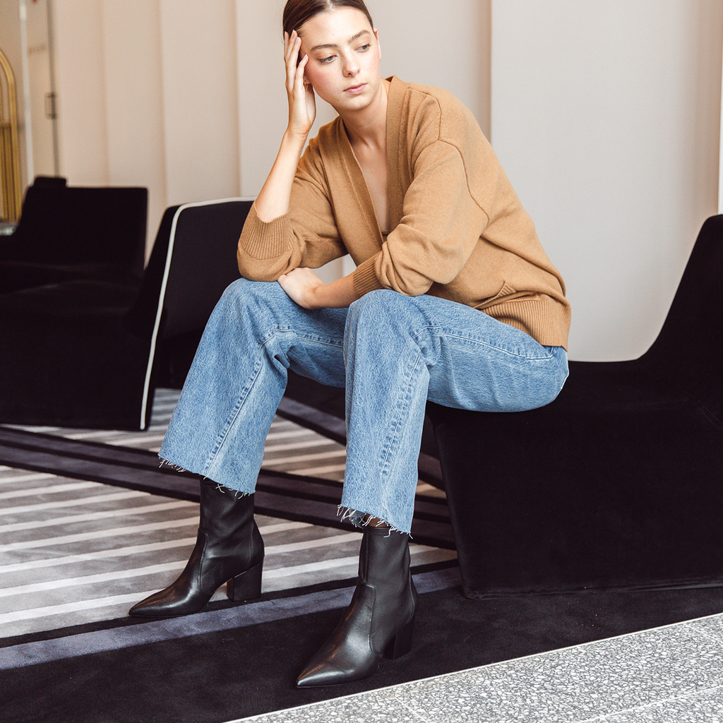 Ankle pull top on boots