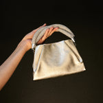 Berenice Metallic Leather Crystal Bag