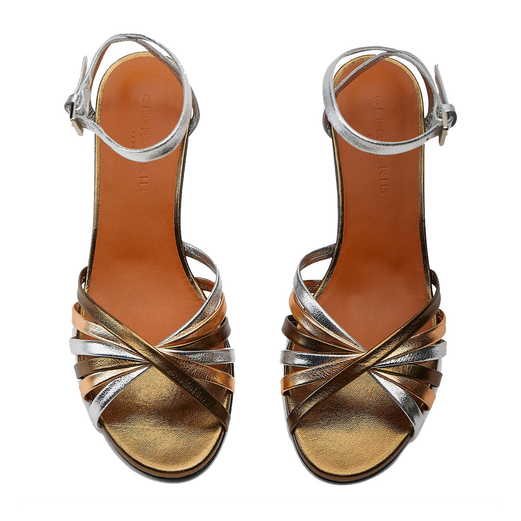 Dita Multistrap Plexi Wedge Sandals – Maryon's