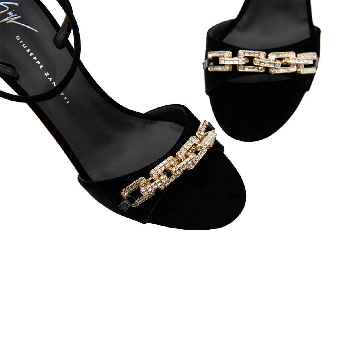 Every85 Chain Embellished Mid Heel Sandals