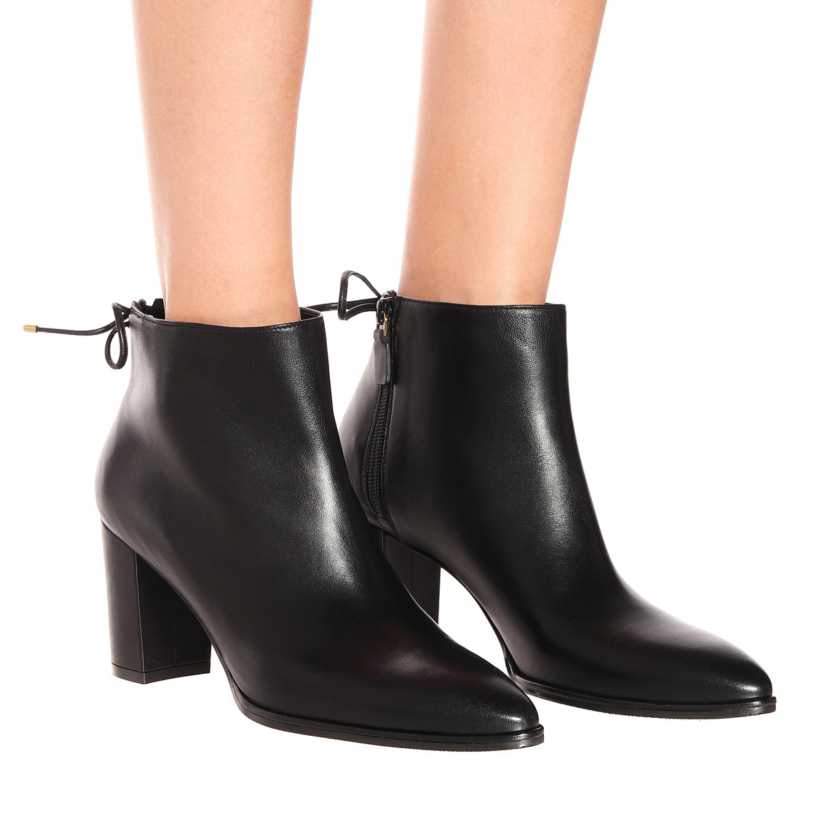 Gardiner Mid Heel Leather Ankle Boots