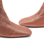 Pany Stretch Metallic Knit Ankle Boots