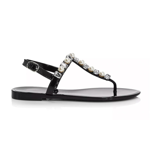 Goldie Crystal Jelly Sandals
