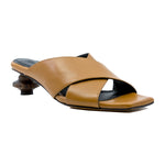 Levante Leather Slide with 40mm Wood Heel