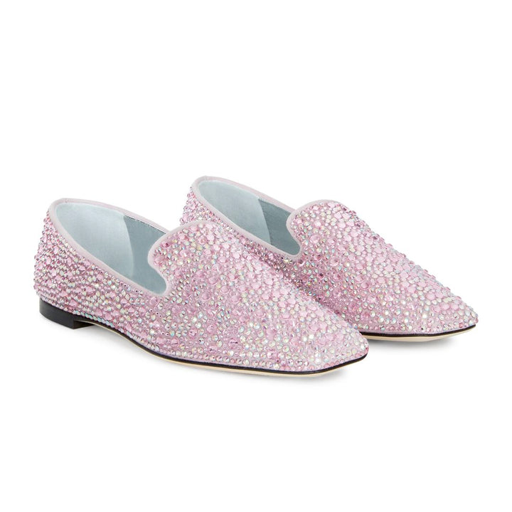 Lumineux Crystal Embellished Loafers