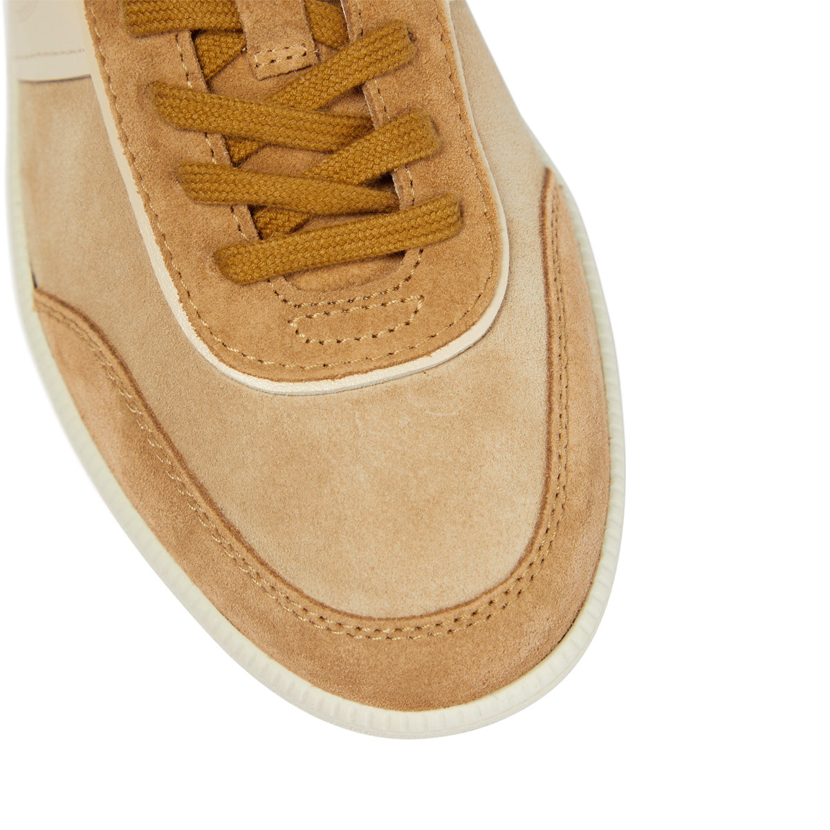 Laceup Multitone Suede Sneakers