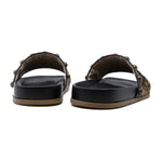 Tiger Print Straw Slides
