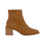 Xenia Mid Heel Leather Ankle Boots